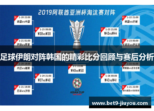 足球伊朗对阵韩国的精彩比分回顾与赛后分析